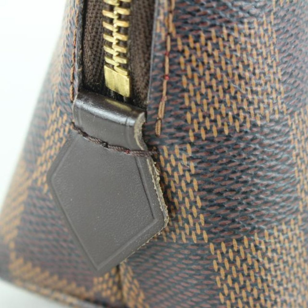 Louis Vuitton Damier Ebene Cosmetic Pouch PM Demi Ronde 99lk830s - Picture 11 of 12
